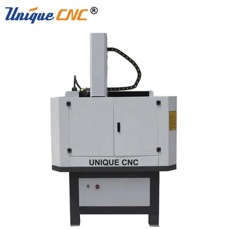 Semi-closed heavy duty steel structure mould metal cnc router 3 axis cnc milling machine 4040 6060