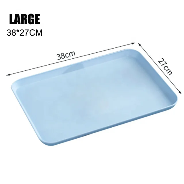 wheat straw tray 38*27cm family snack tray fruit Plate commercial restaurant service tray Unbreakable  can be customized logo