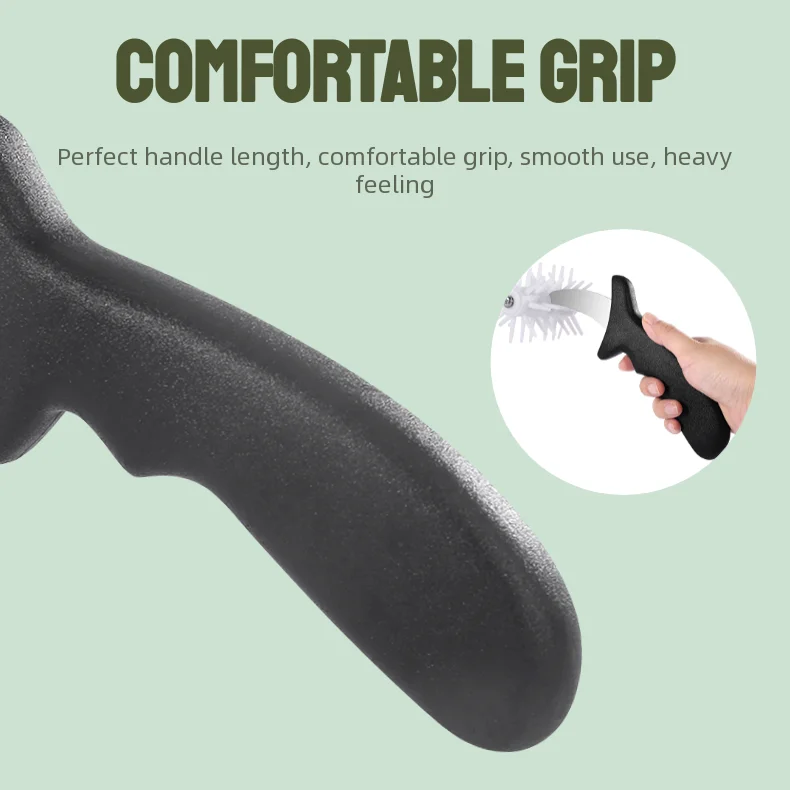 Manjia Baking Kitchen Plastic Pizza Needle Roller ABS Material Tool Hole Puncher for Pizza Crust or Pastry Dough