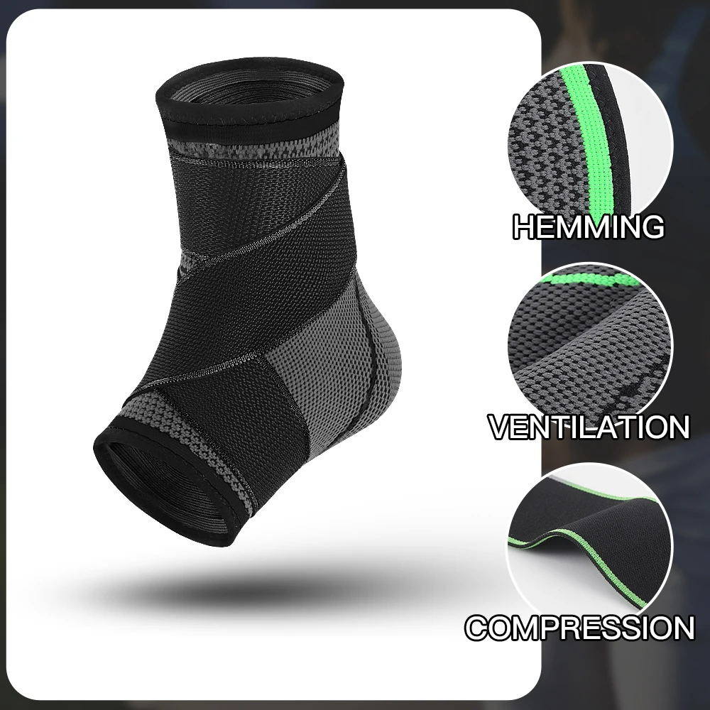 Ankle Support Sleeve Compression Adjustable Elastic Sports Basketball Ankle Brace