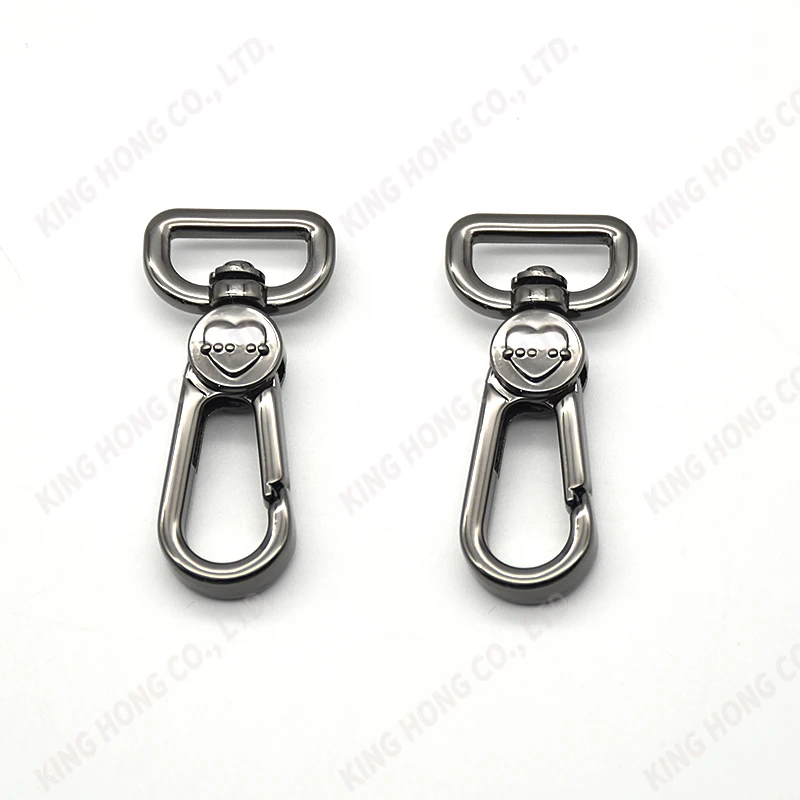 Wholesale alloy metal heavy duty swivel bag dog leash snap hook bolt trigger designer hooks custom design offer tension test