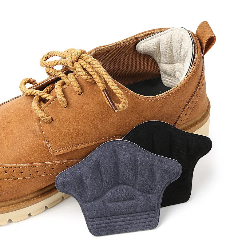 Adhesive Soft Heel Grips Liner Cuttable Suede Heel Cushion Insert Shoe Guards Liners Improve Shoe Fit Sports Heel Guards Pads