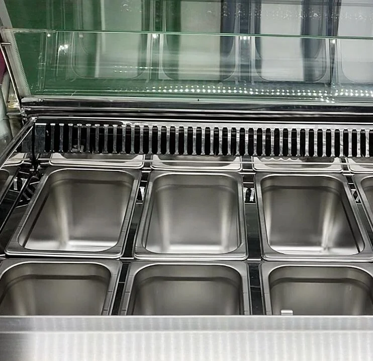 Programmable High performance elegant appearance -22 degree Gelato showcase Popsicle display counter for sale with CE approved