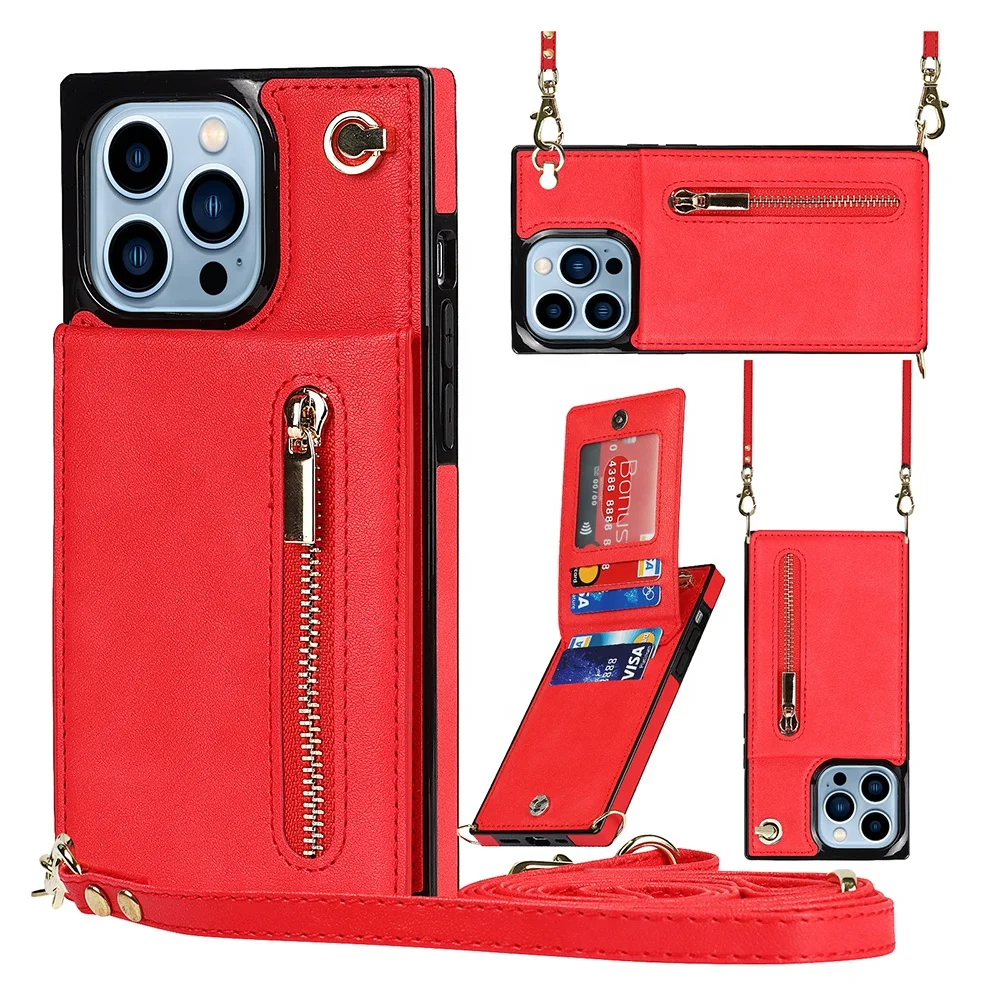 Противоударный кожаный чехол-кошелек с откидной ножкой для Iphone 12 13 14 Pro Max