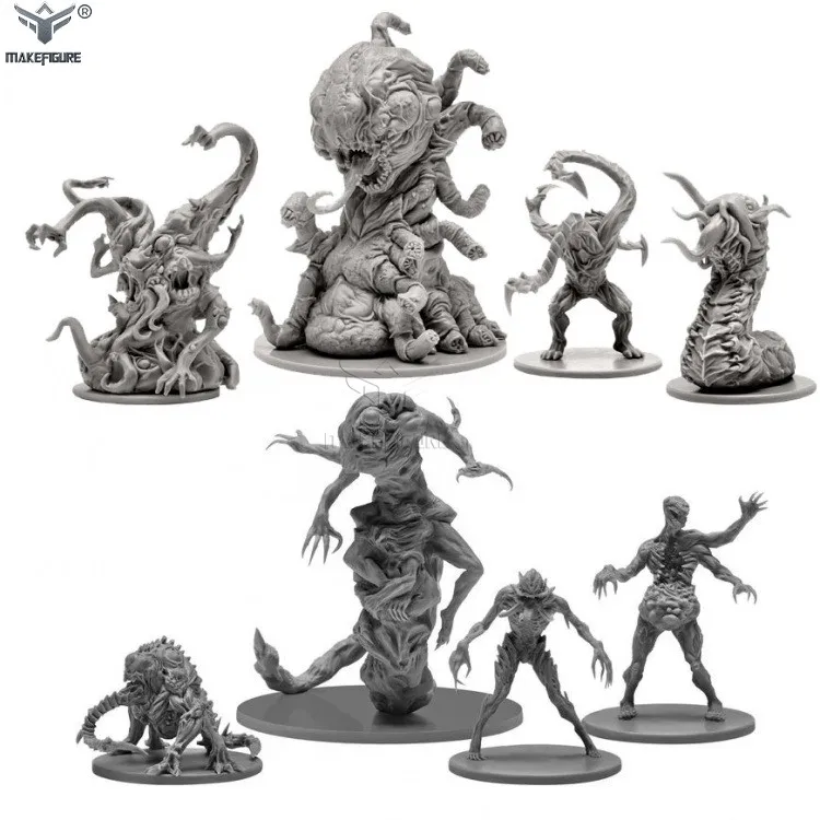 toy factory custom made pvc board game figures, create monster miniature toy plastic figurines, customized pvc toy figures
