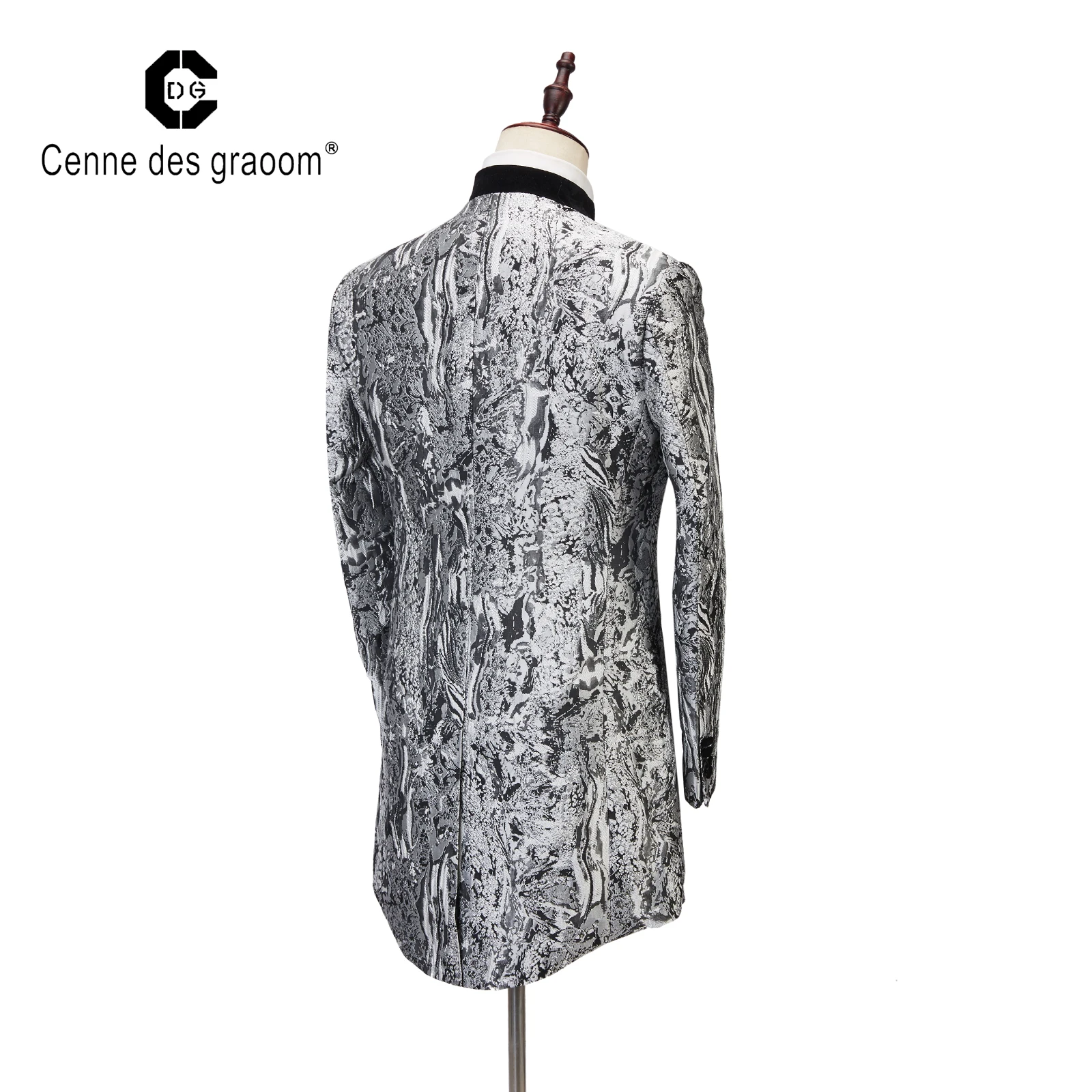 High quality hot selling V-neck wholesale formal tuxedo men 2 piece jump suit set