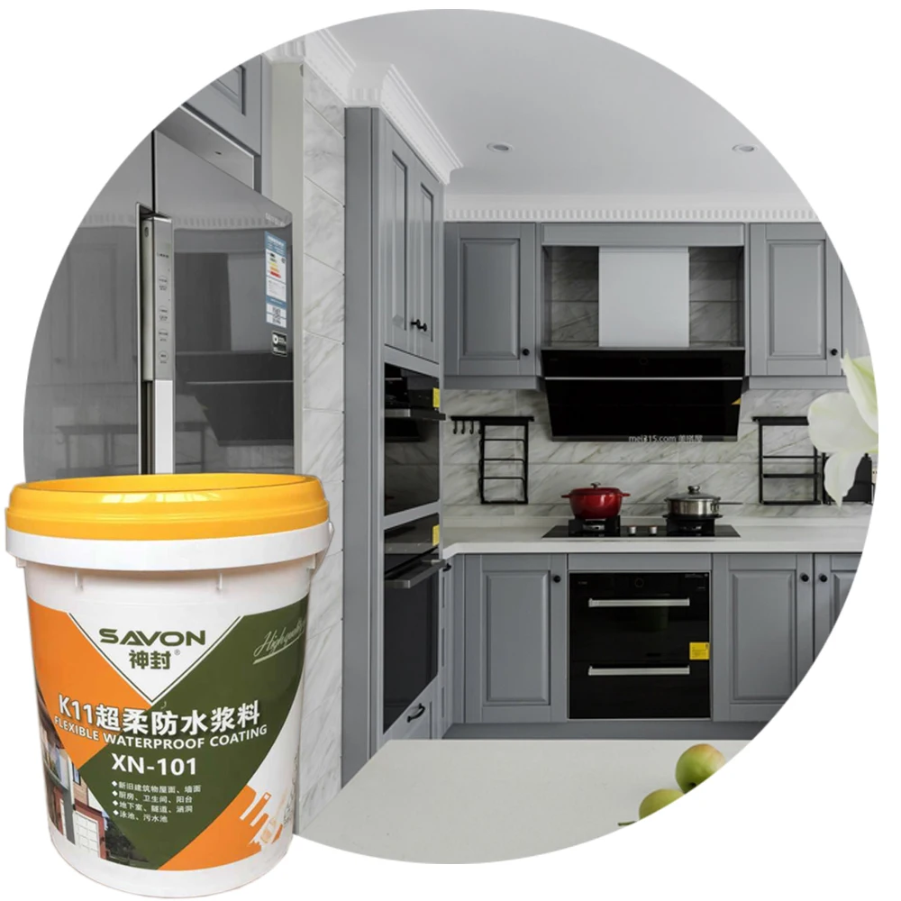 High Bonding Strength Water Based Paint Impervious Anti-cracking Coating for Kitchens and Bathrooms Waterproof Slurry