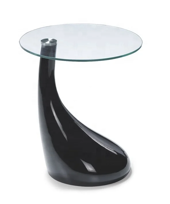 China hot selling modern glass desktop fiberglass table leg tea table for living room