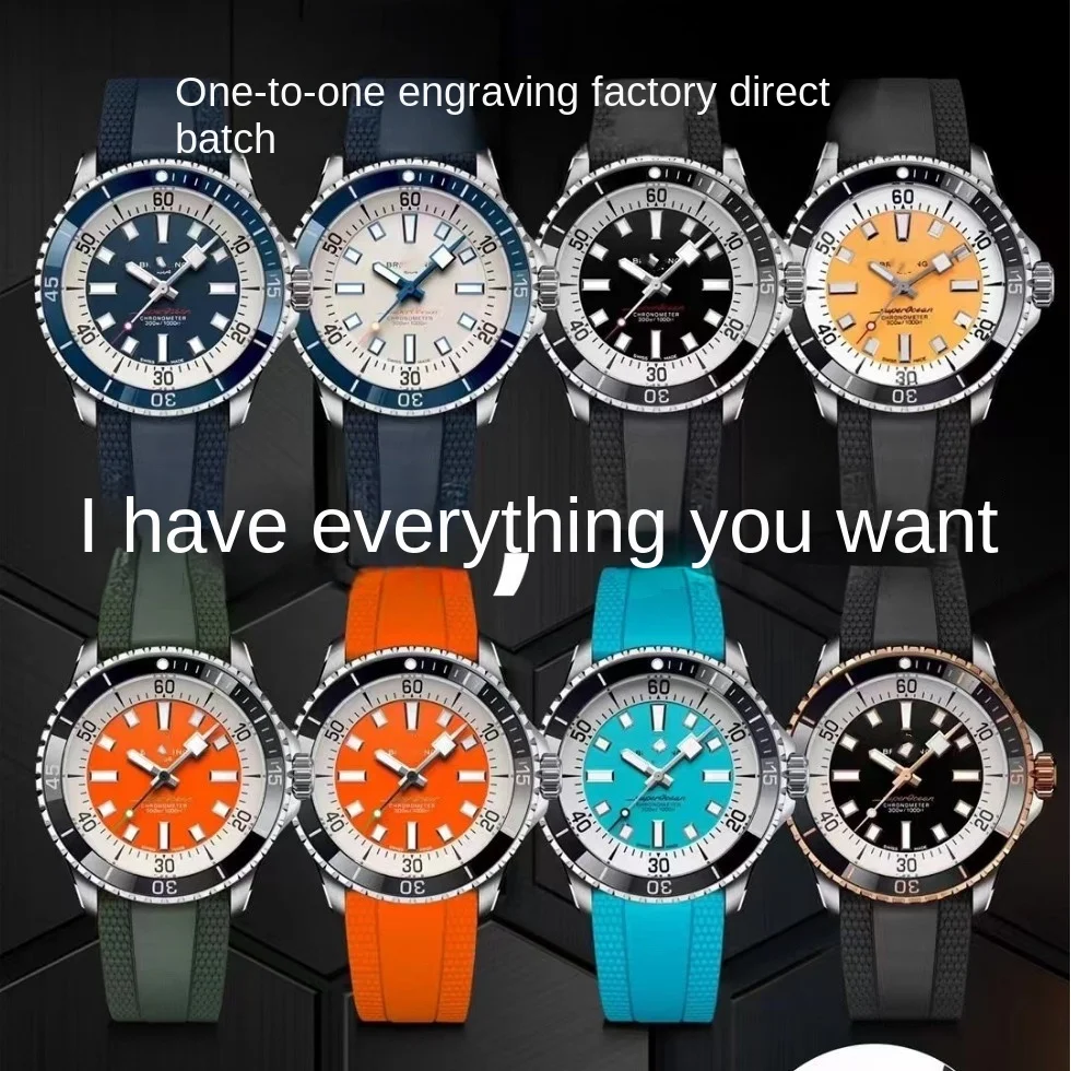 Оптовая продажа деловые часы крупные производители Seiko циферблат указатель из нержавеющей стали резиновая Пряжка шарм 20 мм