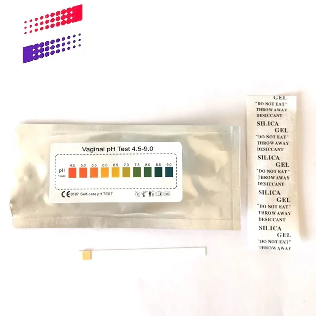vaginal pH test strip 4.5-9.0  1 pieces/pouch CE ISO FDA