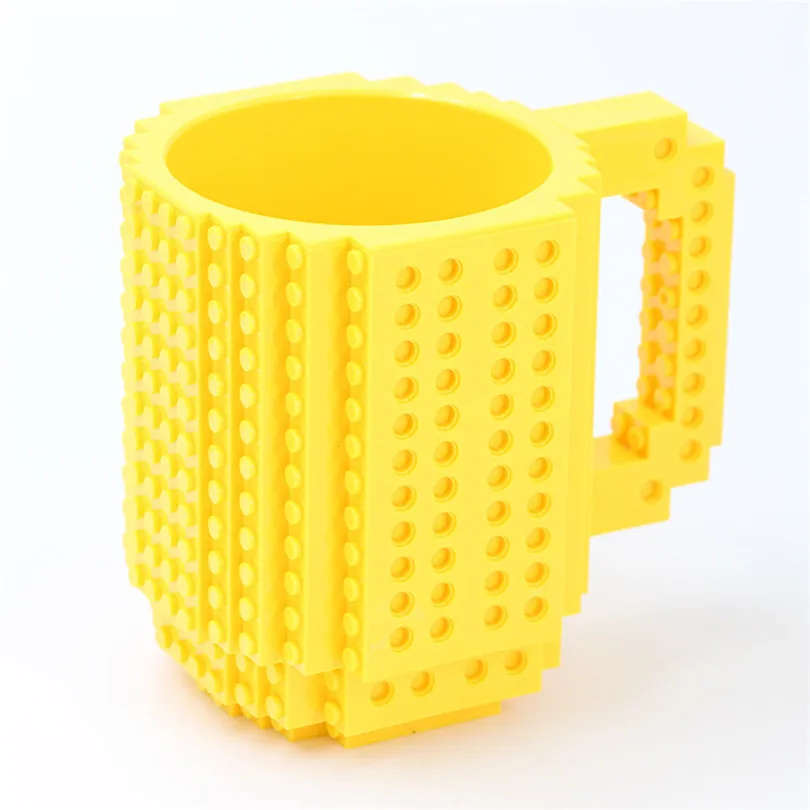  Оптовая продажа с фабрики недорогие рекламные забавные строительные блоки Lego кофейная кружка «сделай сам» пластиковая чайная чашка для детей