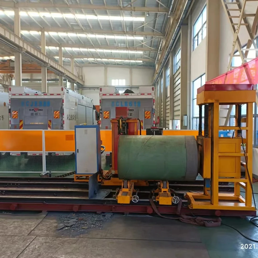 Lansun 800-1000mm Large Pipe Diamtere Plasma Cutting Machine with Welding Bevels Surface 12m Long Pipes Cutting Machinery