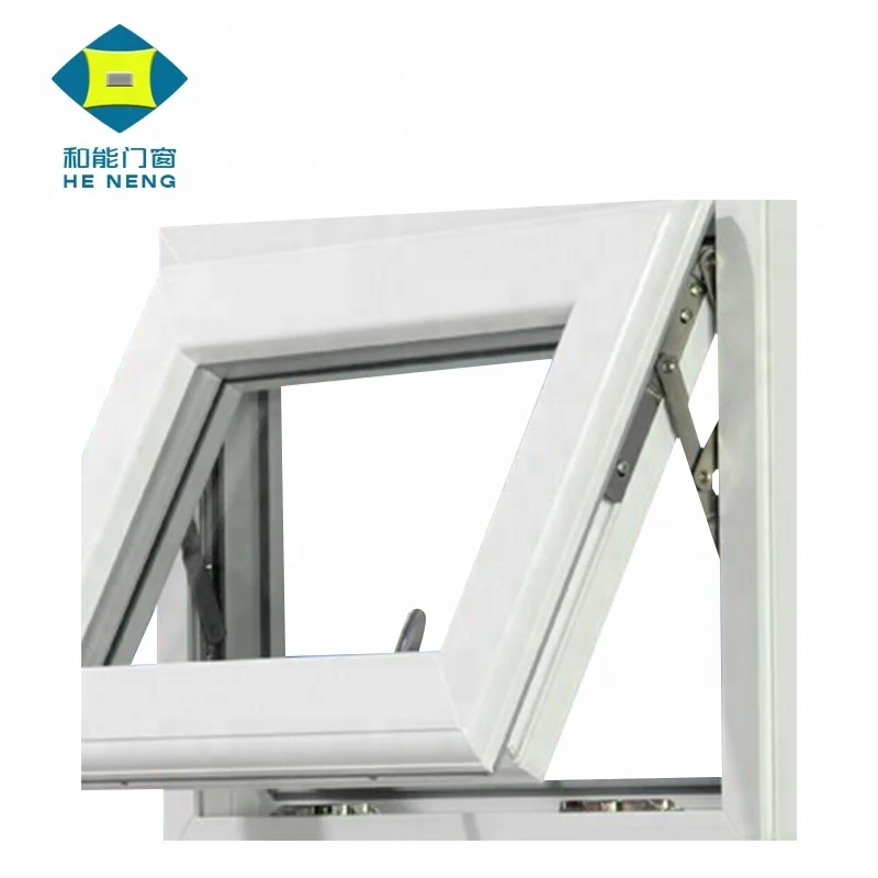 Factory price UPVC Japanese style With Grills Modern  Grill Design small awning windows