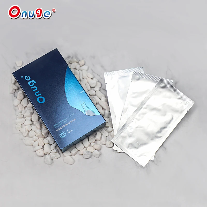 oem dental tooth whitening dead sea salt teeth strips 14 strips 7 treatments