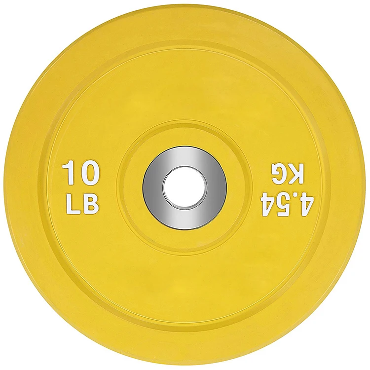 Wholesale Customized Fitness Bumper Steel Barbell Rubber Gym Weight Plate