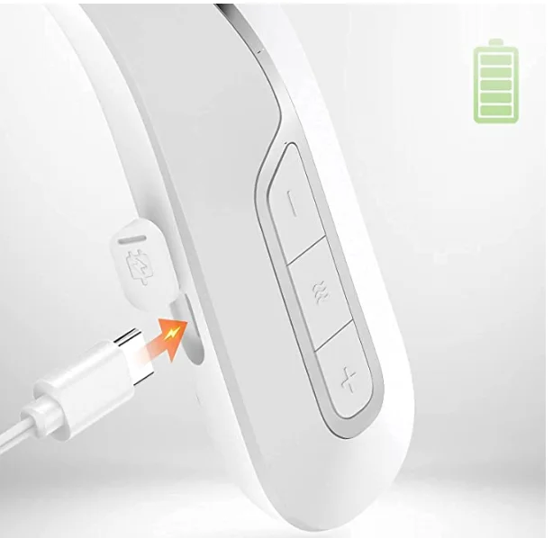 PGG Smart Neck Massager for Gifts 42 Degrees Hot Compress Ems Vibration Pulse 3 Pads Electric Heated Smart Neck Massage Device