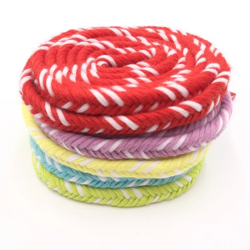 Hot sale hoodie drawstring braid cotton colored cord