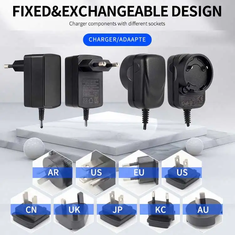 chanzeho03 Ac Interchangeable power adapter 24V Dc 500Ma 0.5A 1A 1.5A With Multiple Plug Eu Us Au Uk Cn For vacuum cleaner