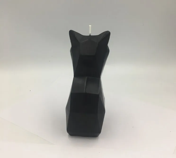 Unique cute spooky animal cat shaped candle skeleton for halloween gothic bedroom decor