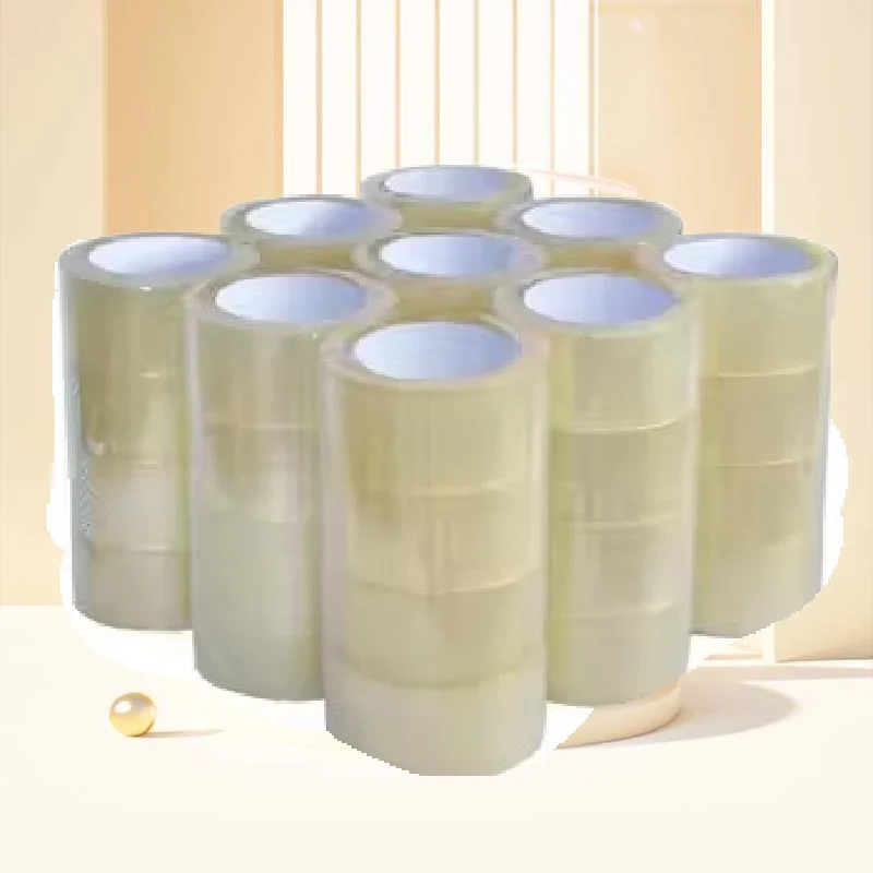 Водоактивированная термоусадочная упаковка желтоватая прозрачная лента клейкая для упаковки