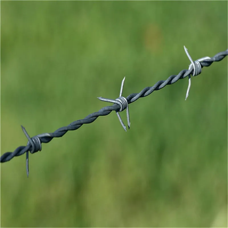 Barbed wire roller 12.5 gauge raw material barbed wire roll