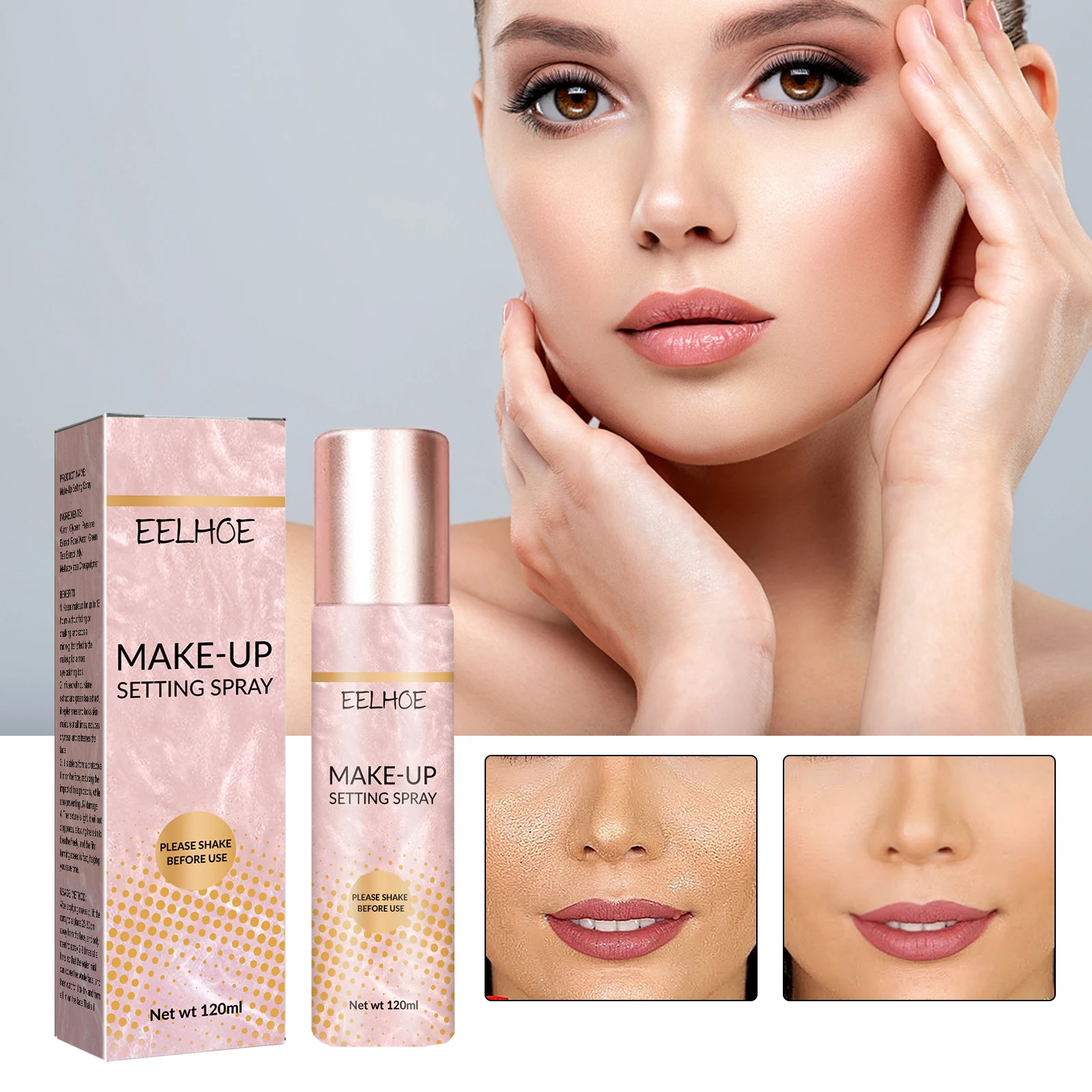 New Vegan Makeup Setting Spray Moisturizing Oil Control Long-lasting Make Up Natural Matte Refreshing Quick Fixer Cosmetics