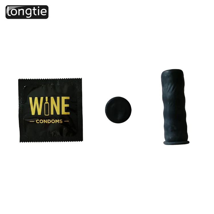 Customized color wine condom red black condom protector condom