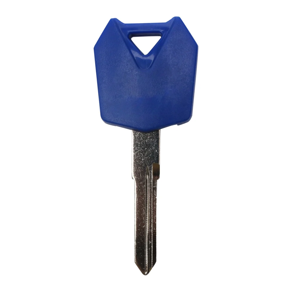 New Blank Motorcycle Uncut Keys Black Blue Red Length 45mm for Motorbike Spare Part Replacement Accessory