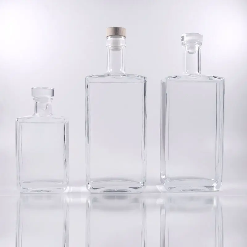 Стеклянная бутылка для вина ликера спирта водки Джина виски стеклянная белая спиртовая vidrio 750 мл