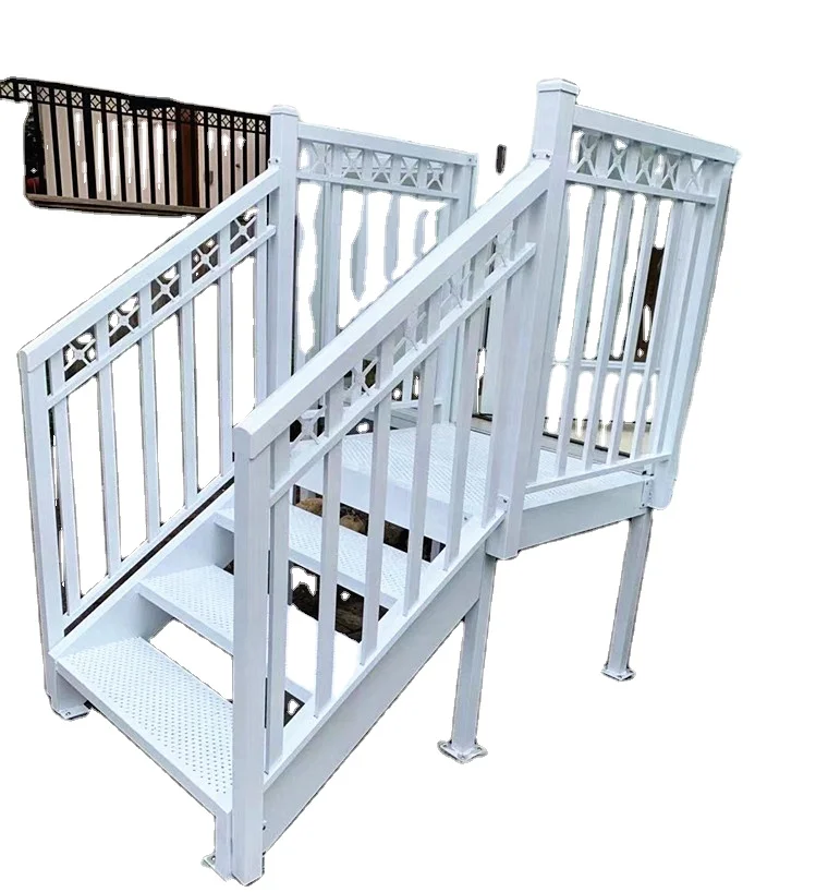North American Design Weatherproof Exterior Powder Coated Staircase Outdoor Steel Frame Stairs /Outdoor stairs