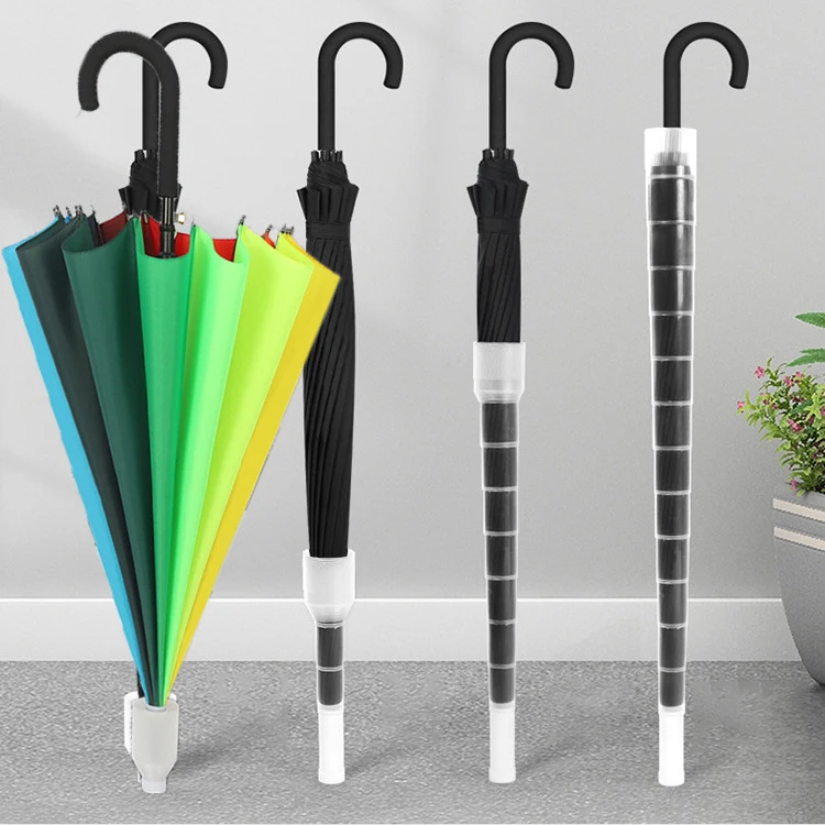 Promotional UV Waterproof Windproof Umbrella Custom Logo Golf Umbrella With Plastic Cover