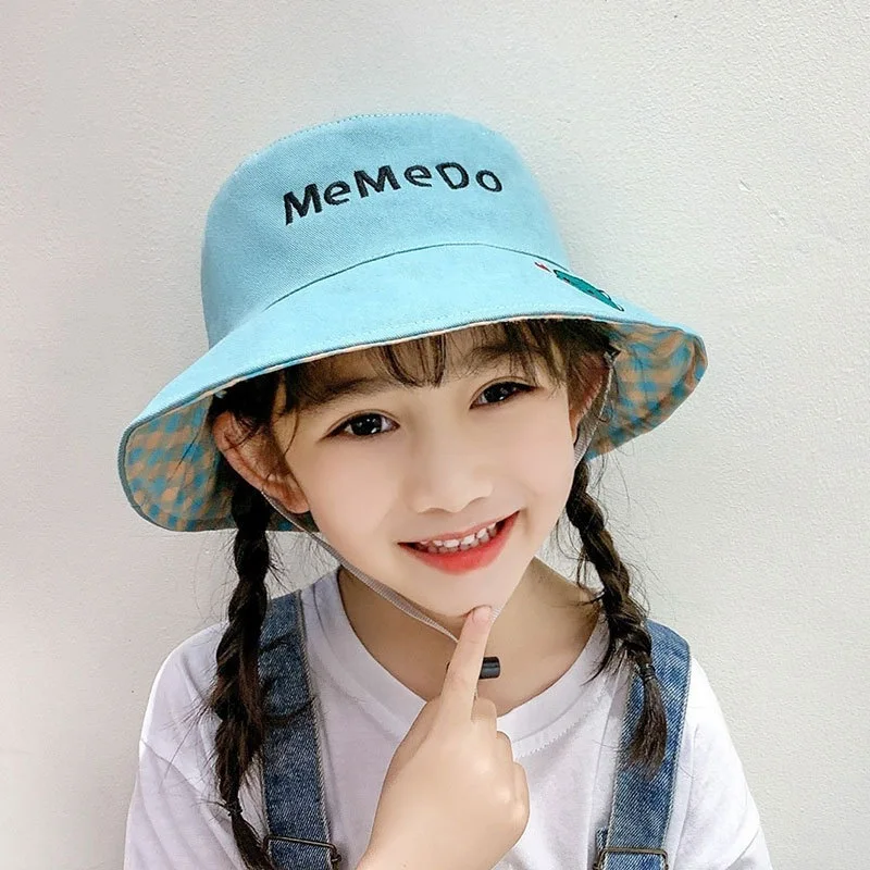 2024 Toddler Baby Kids Boys Girls Cartoon Pattern Bucket Hats Sun Helmet Children Sun Basin Hat Fisherman Hat