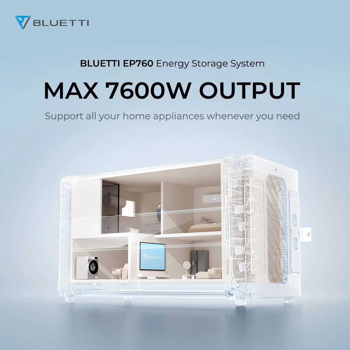 Bluetti Solar Panel Power System Single Phase 10KW 8kw Off Grid Solar System For Europe