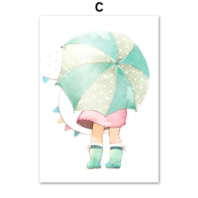 Kids Room Decor Cute Baby Girl Rose Flower Nordic Posters And Prints wall art nursery prints