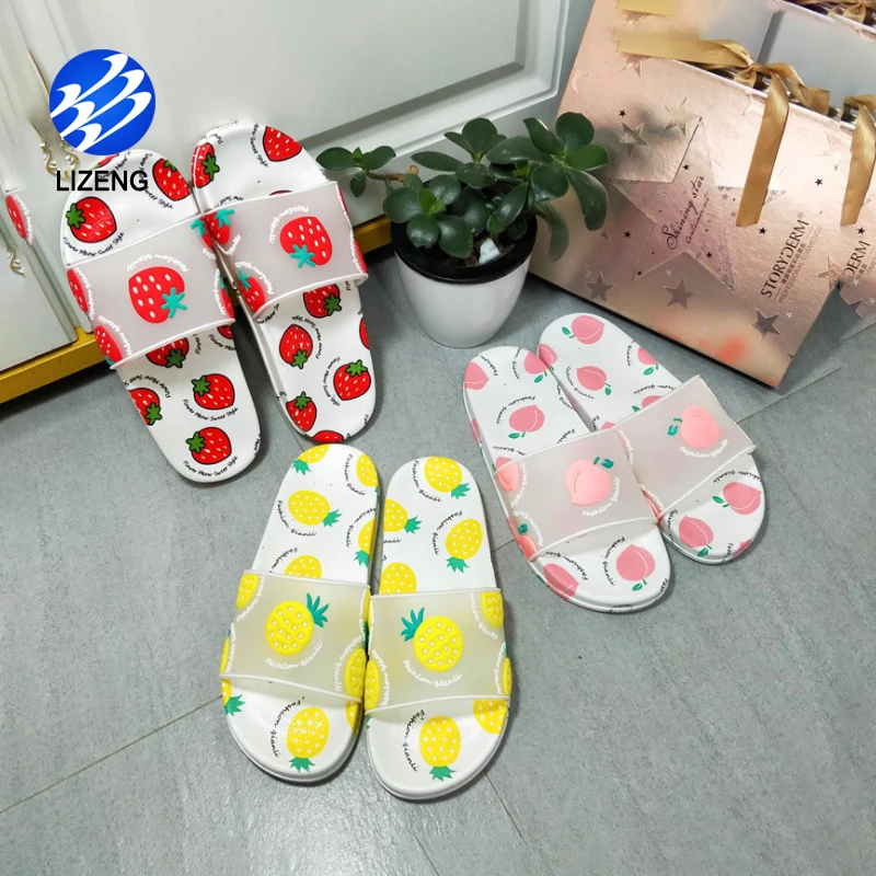 
New Fashion PVC Material Women Fruit Slippers For Outdoor 