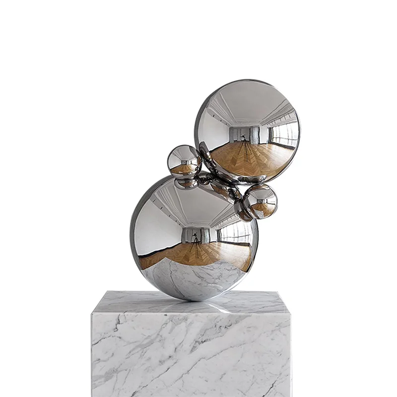 Customization Mirror Globe Stainless Steel Large Hollow Balls Railing Ball Decoration Hollow Metal Sphere