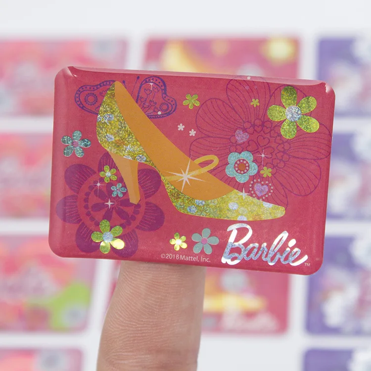 Ebay hot sale resin sticker with factory price epoxy magnetic sticker circle sticker Christmas gift