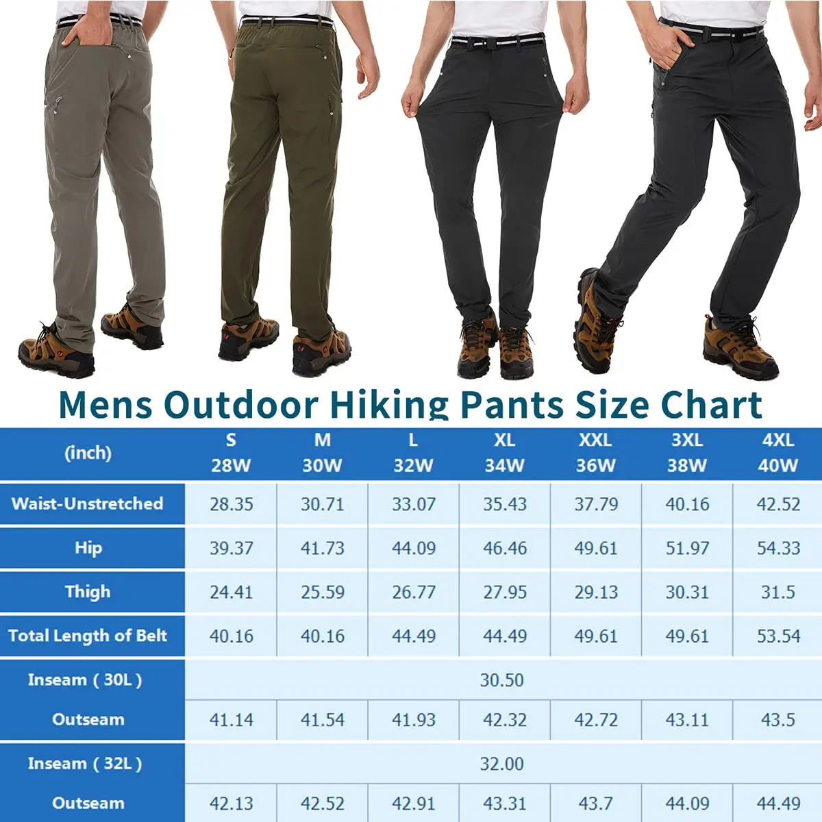 Lastest Fashion hiking pants outdoor 2 way for men waterproof pants