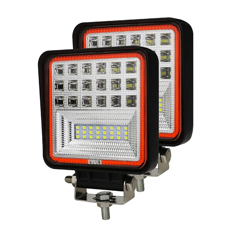 Manufacturer 48W 4 Inch Led Driving  Light Pods 12V 24V Car Fog Lamp 4x4 Off road Tractors Work Lights