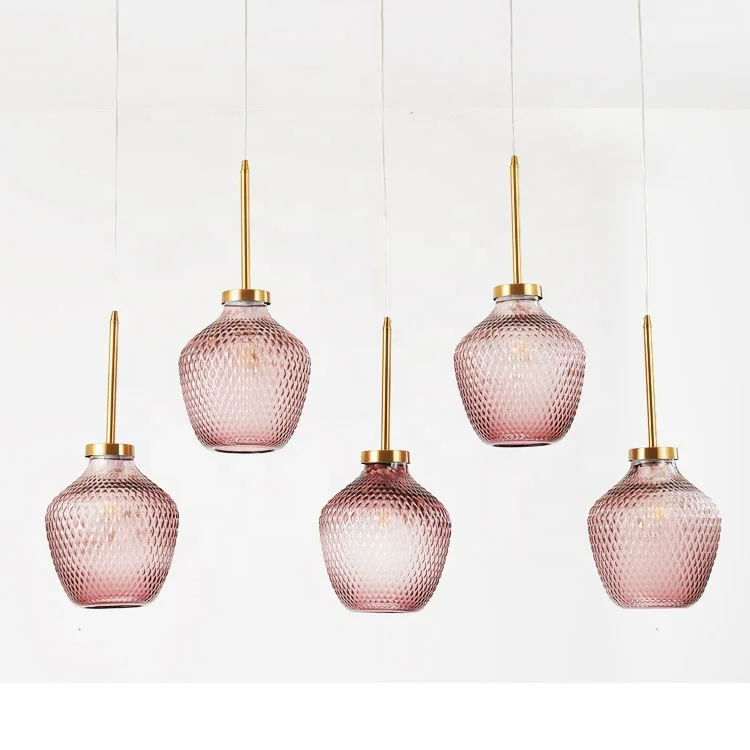 
commercial cafe shop bar loft led bulb decorative retro vintage stain colored lamp shade pendant light 