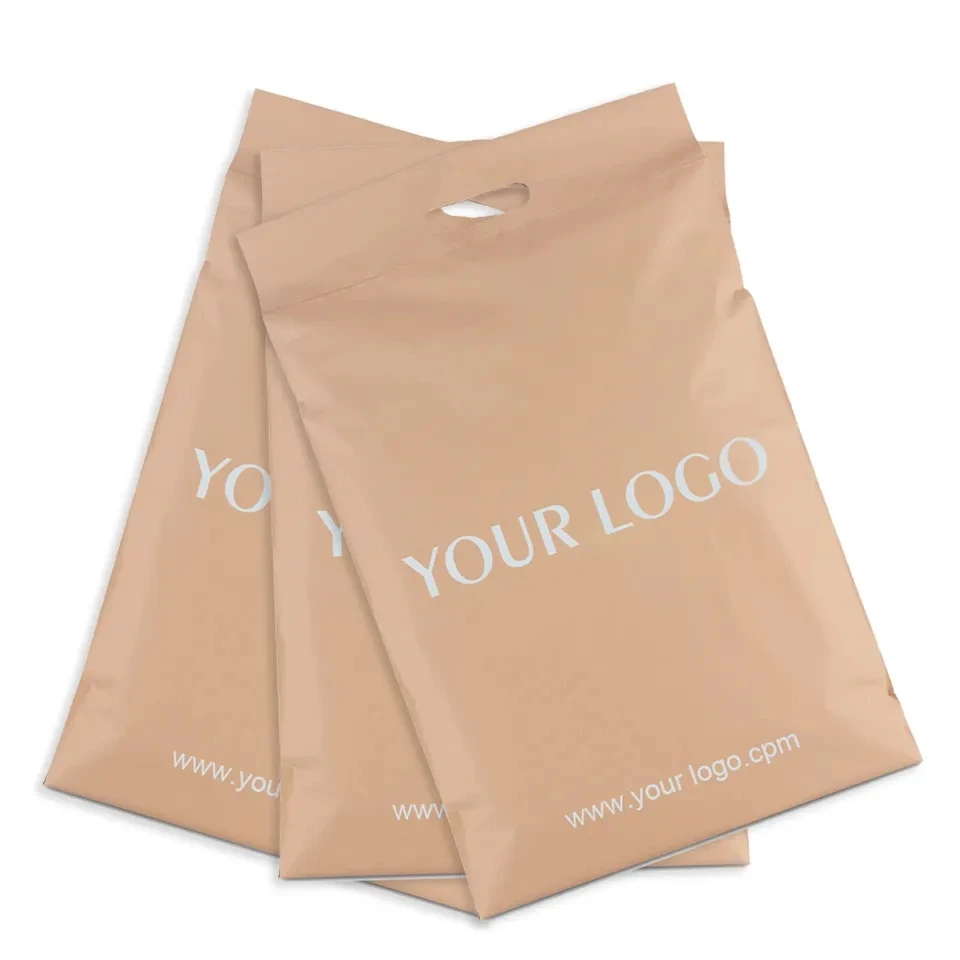 CTCX Packaging Bags For Clothing Poly Mailers With Handle Plastic Nude Courier Bag Poly Mailer Polymailers With Handle Verified