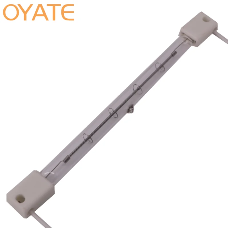 350mm 1000w 240v Heat Tube Infrared Quartz Glass Halogen Heating Lamp for Heater Drying Heating