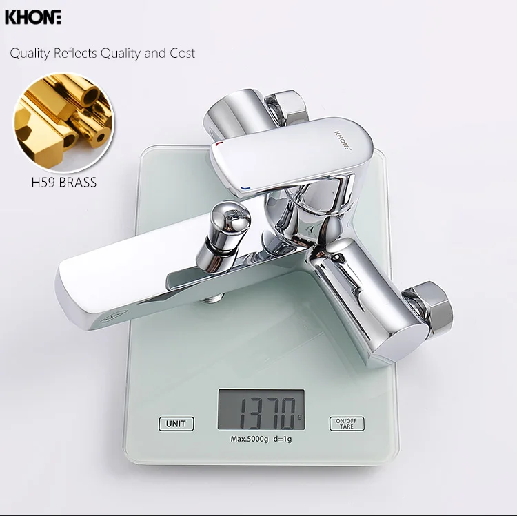 Brass Chrome wall Shower bathroom shower faucet high quality copper bath & shower faucets