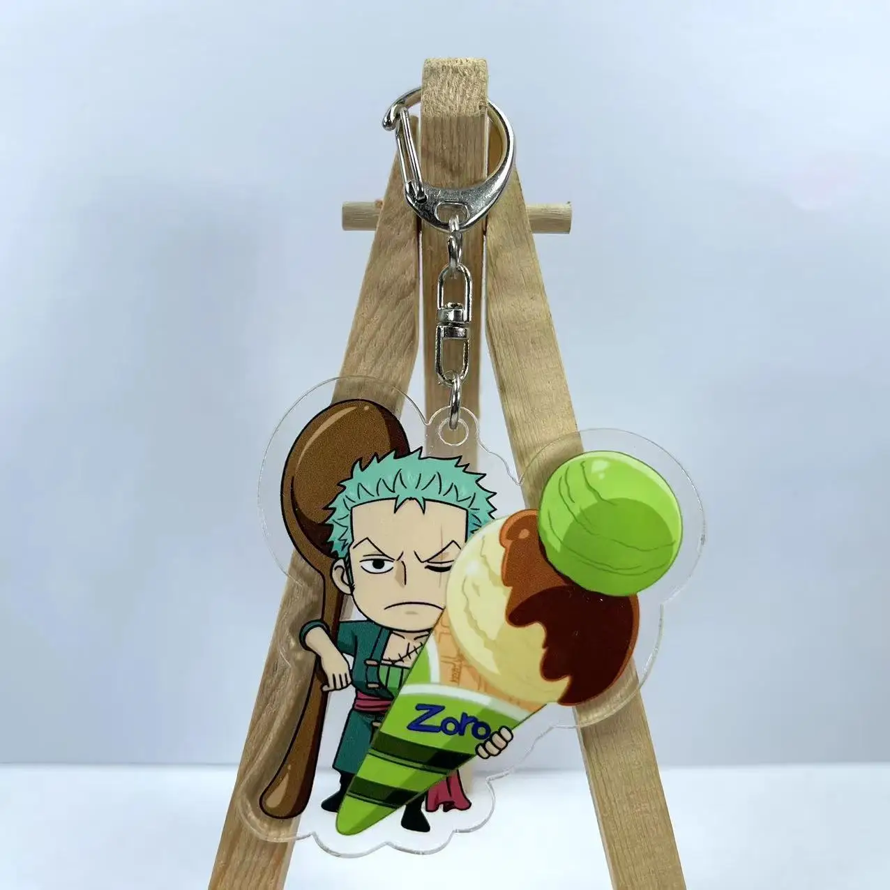 Cosplay Luffy Anime One Piece Pendant Keychain Print Acrylic Keychain