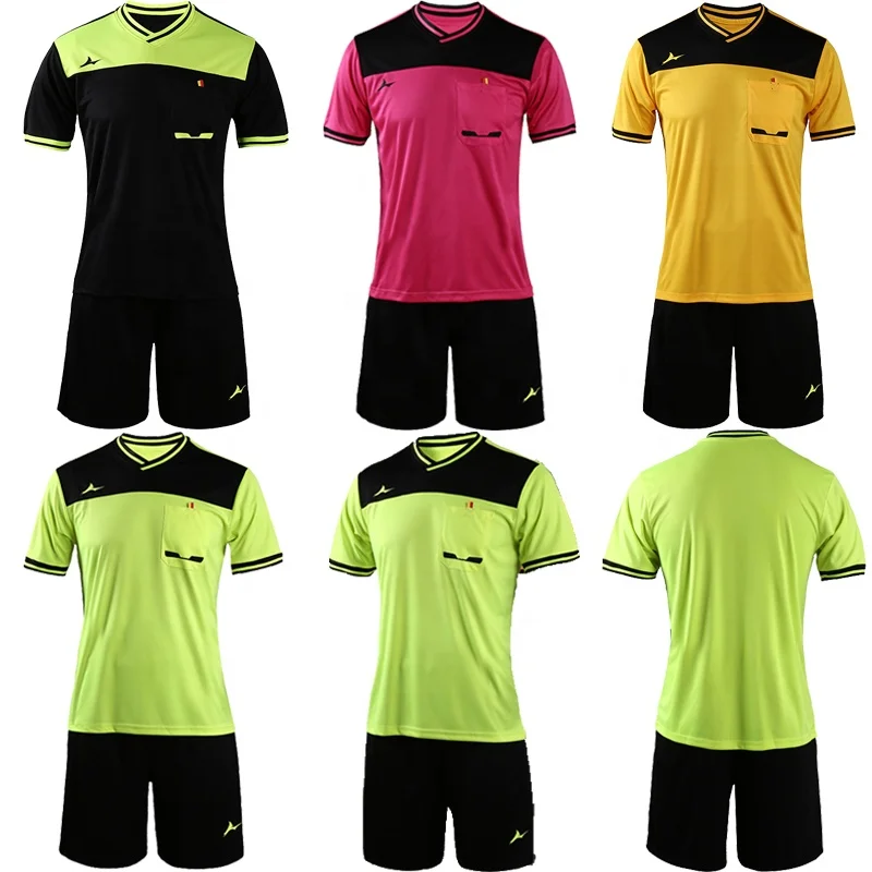 New Arrival Professional Referee Jersey Customize Logo Soccer Referee Uniform Shirt