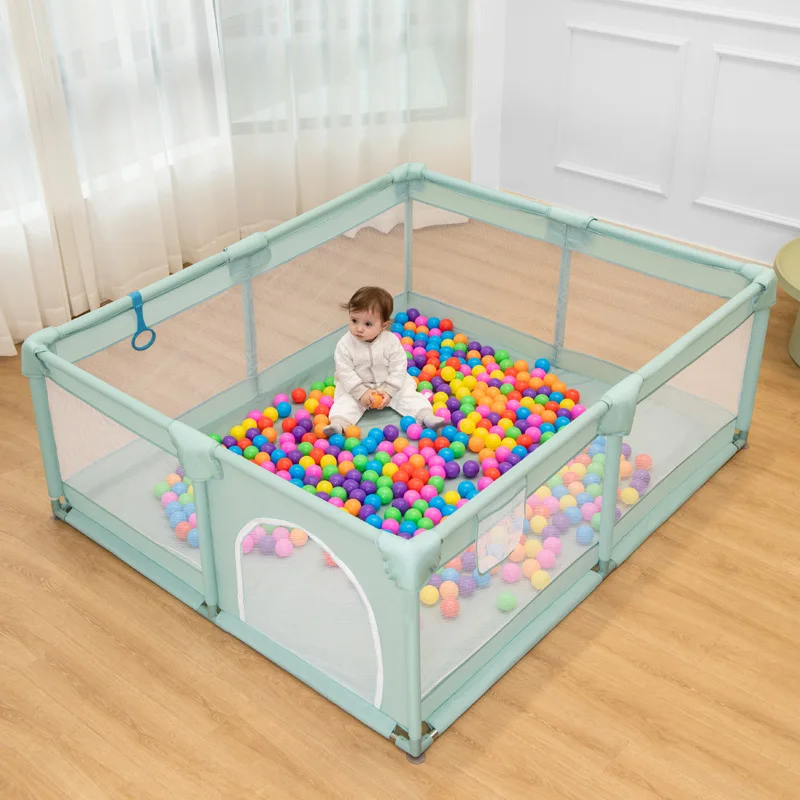 Baby Playpen Extra Large Infant Playard with Gates Portable Babys Fence Indoor Outdoor Toddler Play Pen Activity Center