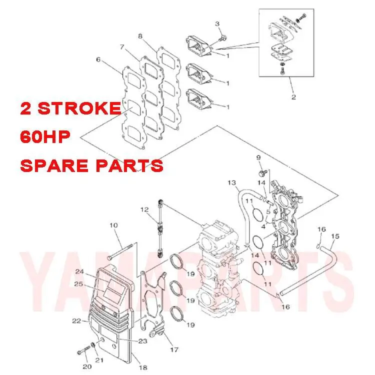 6H3-41217-00 ROD ACCEL. LEVER FOR YAMAHA SEATAN 2 STROKE 60HP OUTBOARD ENGINE INTAKE SPARE PARTS
