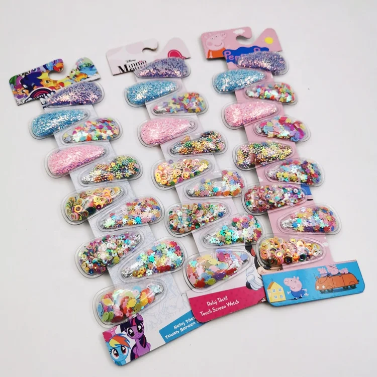 
Hot Selling Colorful Hair Gripper Fashion Girls Head Accessories Bling Styling Kids Hair Clip Hair Clip005 Shuangfeng Heat Seal 