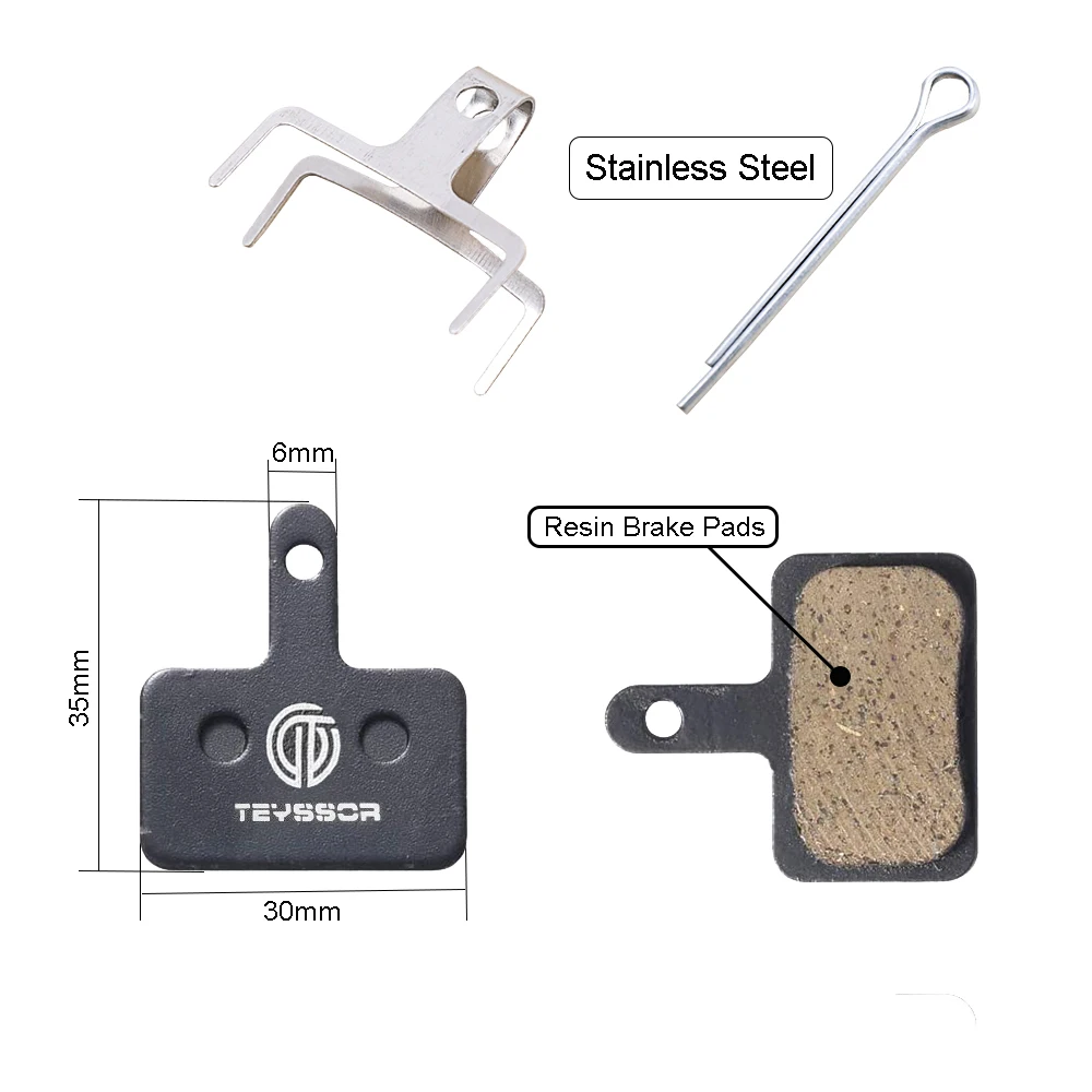 Wholesale Bicycle Resin Semi-Metallic Mtb Shimano Disc Brake Sintered Pads