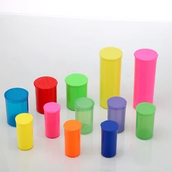 High Quality Colorful Flip Pop Top Vials Medical  Pot Pop Top Vials Pharmaceytical Plastic Pop Top Bottles
